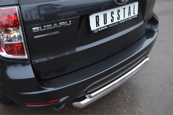 Фото Защита заднего бампера d63/42 (дуга) SUBARU Forester 2008-2012