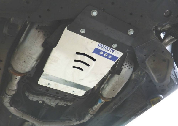 Фото Защита КПП Rival для Infiniti QX50 2013-2016 2016-2018, алюминий 4 мм, с крепежом, 333.2416.1