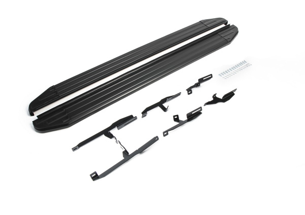 Фото Пороги алюминиевые Rival "Premium-Black" для Suzuki Grand Vitara, 5D 2005-2008-2012-2016