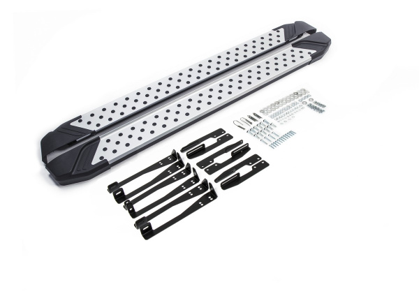 Фото Пороги алюминиевые Rival "Bmw-Style" для Subaru Forester 2013-2015-