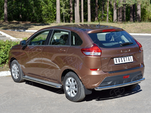 Фото Защита заднего бампера d63 дуга LADA XRay 2015