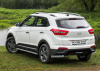 Защита заднего бампера d57 уголки Hyundai Creta 2016-