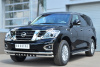 Фото Защита переднего бампера d63 (секции) d63 (уголки)+d42 (зубы) NISSAN Patrol 2014-