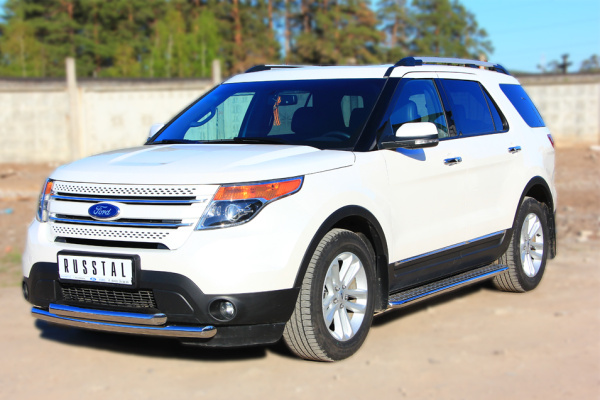 Фото Защита переднего бампера d63/63 FORD EXPLORER 2012-2016