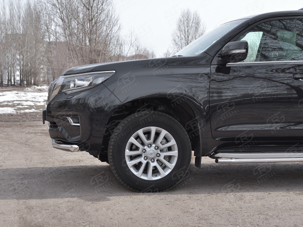 Фото Защита переднего бампера d63 секции TOYOTA LC PRADO 150 2017-