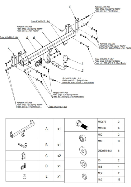 фото Фаркоп Imiola для Volvo XC90 (2015-)