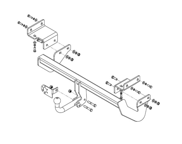 фото Фаркоп AvtoS для Hyundai i30 II «универсал» (2011-2017)