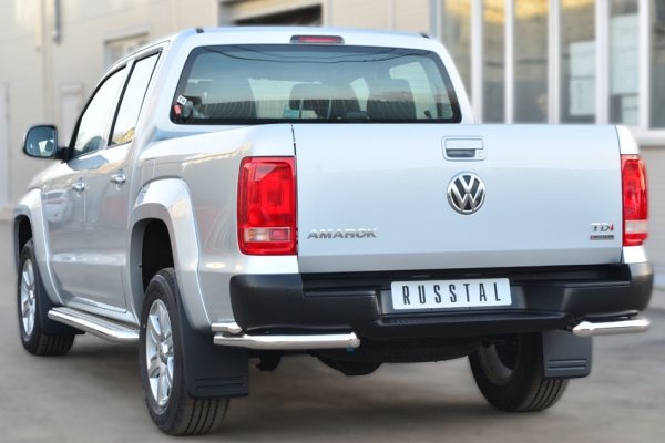 Фото Защита заднего бампера уголки d63/d42 VOLKSWAGEN Amarok 2009-2015