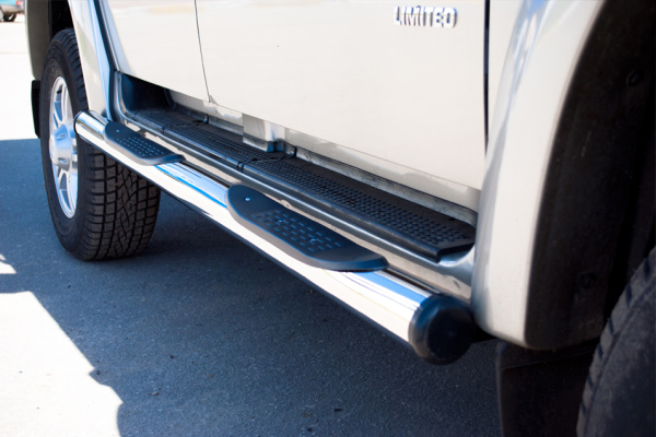 Фото Пороги труба d76 с накладками (вариант 2) UAZ Patriot 2005-2013