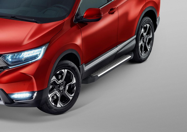 Фото Пороги алюминиевые Rival "Bmw-Style" для Honda CR-V 2017-