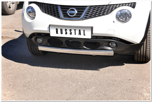 Фото Защита переднего бампера овал d75x42 NISSAN Juke 4X2 2010-2014