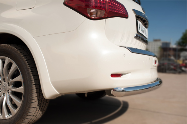 Фото Защита заднего бампера d76 (дуга) INFINITI QX 80 2014-2017