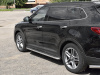 Фото Пороги труба d42 с листом (лист нерж, проф. нерж)HYUNDAI SANTA FE GRAND 2016-2018