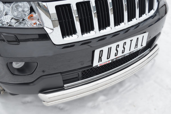 Фото Защита переднего бампера d76/42 (дуга) JEEP Grand Cherokee 2012