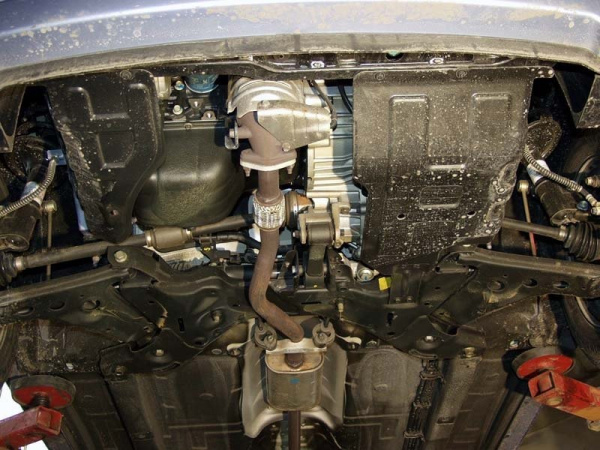 Фото Защита Альфеко для картера двигателя и кпп Kia Picanto (V-все, 2011-2015-17)