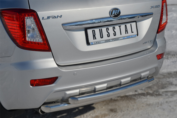 Фото Защита заднего бампера d63/d63 (дуга) LIFAN X60 2011-2016