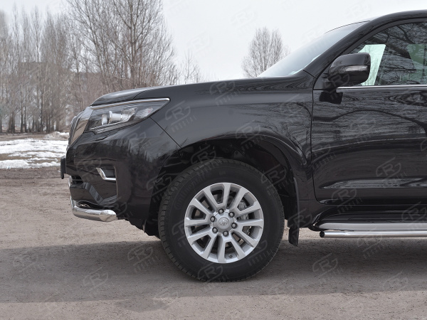 Фото Защита переднего бампера d76 секции TOYOTA LC PRADO 150 2017-