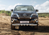Защита переднего бампера d76+d57 с профильной защитой картера Toyota Fortuner 2017-