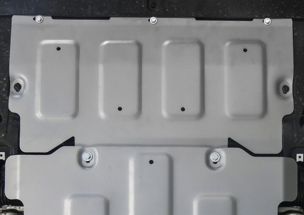 Фото Защита картера Rival для Audi A7 2018-н.в., алюминий 4 мм, с крепежом, 333.0343.1