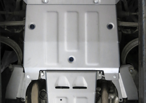 Фото Защита картера Rival (часть 2) для Audi A8 2017-н.в., алюминий 4 мм, с крепежом, 333.0346.1