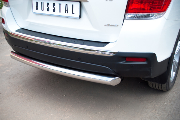 Фото Защита заднего бампера d76 TOYOTA Highlander 2010-2013