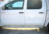 Пороги труба d76 (вариант 2) TOYOTA Hilux 2009-2014