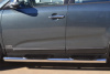 Пороги труба d76 с накладкой (вариант 2) KIA Sorento 2012-