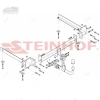 Фаркоп Steinhof (Польша) «быстросъемный на ключ» для Audi A8 II «D3» (2002-2010)