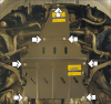 Фото Защита Motodor для картера и КПП (три части) Audi A4 (USA) (2005-2008)