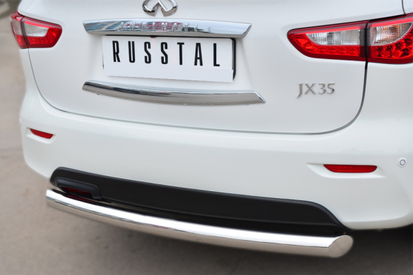 Фото Защита заднего бампера d76 (дуга) INFINITI JX35-QX60 2013-2016