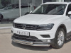 Фото Защита переднего бампера d63 секции-d75х42 дуга VOLKSWAGEN TIGUAN 2017- (кроме Off Road)