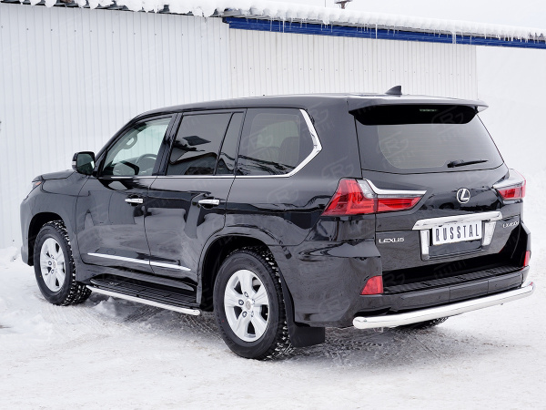 Фото Защита заднего бампера d76 секции LEXUS LX450d-LX570 2015 (кроме F-Sport)