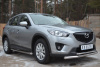 Фото Защита порогов d63 (вариант 1) MAZDA CX-5 2011-2016