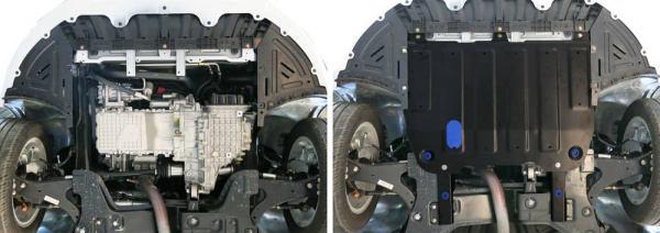 Фото Защита картера и КПП Автоброня для Chery Arrizo 7, V - 1,6 2014-