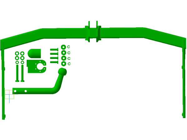 фото Фаркоп Мотодор с оцинкованным шаром на Volkswagen Jetta VI 2010-2015, 2015-