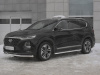 Фото Защита переднего бампера d63 секции HYUNDAI SANTA FE 2018-