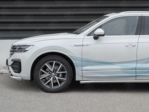 Фото Защита переднего бампера d63 секции-d42 дуга VOLKSWAGEN TOUAREG 2018-