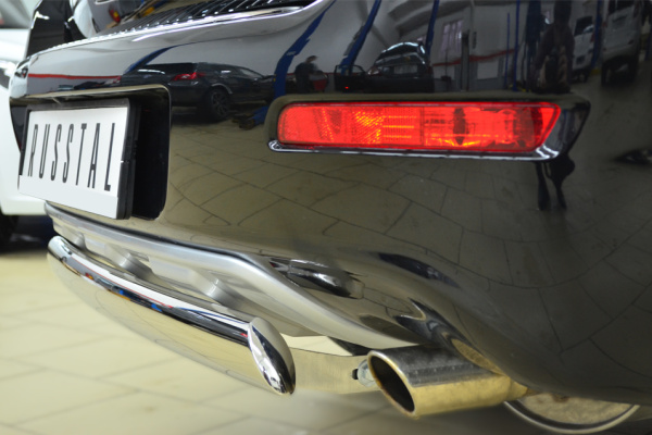 Фото Защита заднего бампера 75х42 (дуга) GREAT WALL Hover H6 2012-2013