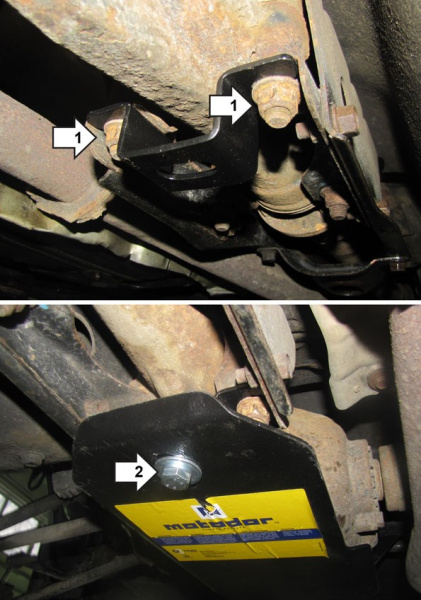 Фото Защита Motodor для заднего дифференциала Subaru Forester (2002-2005)