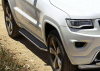 Фото Пороги алюминиевые Rival "Premium" для Jeep Grand Cherokee 2013-2018