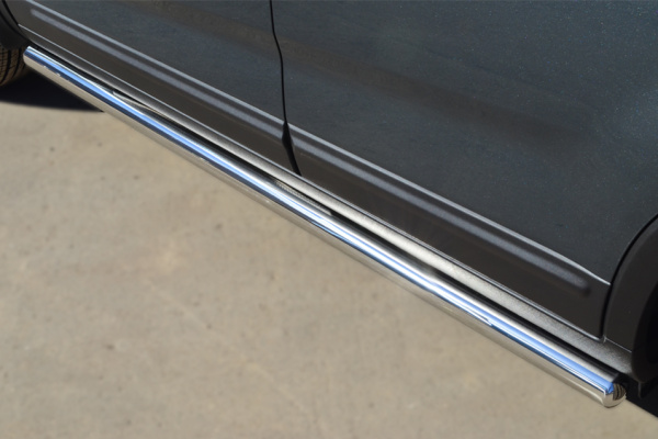 Фото Пороги труба d63 (вариант 3) KIA Sorento 2012-