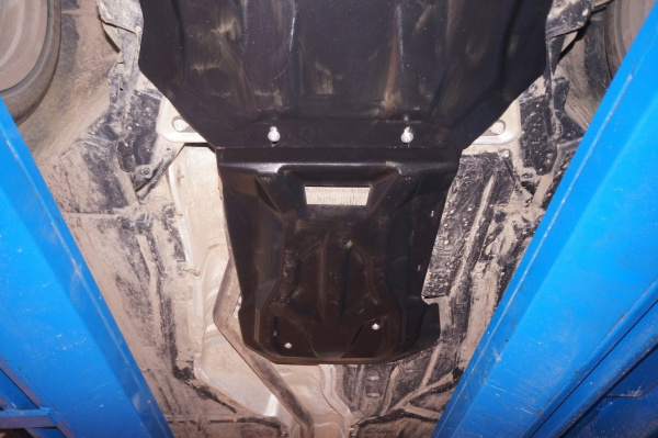 Фото Композитная защита картера двигателя и кпп BMW X6 (2014-) из 2-х частей