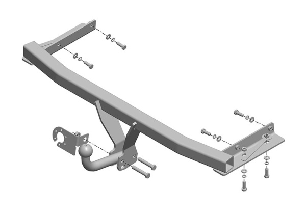 Фаркоп AvtoS для FORD Focus S-max (2010-2015)