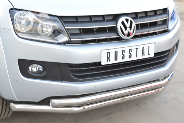 Фото Защита переднего бампера d63 (секции) d63 (секции) VOLKSWAGEN Amarok 2009-2015