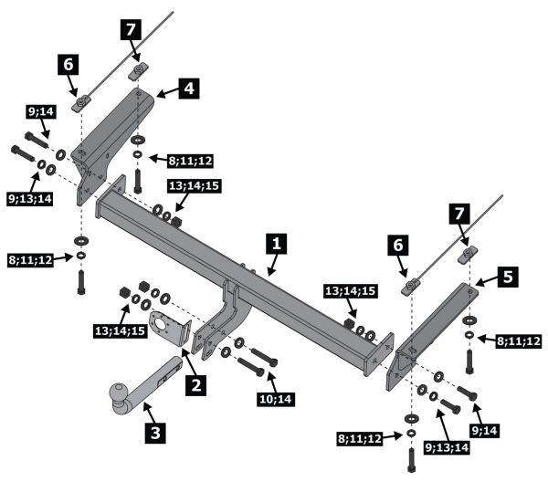 Фаркоп BERG для Haval F7x I (2019-2024)