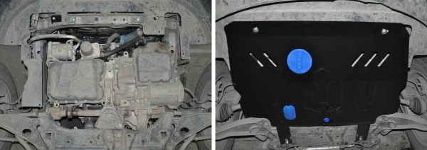 Фото Защита картера и КПП Автоброня для Fiat Freemont,АКП, V - 2,4 2013-