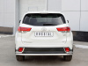 Защита заднего бампера d63 секции-d42 уголки TOYOTA HIGHLANDER 2017