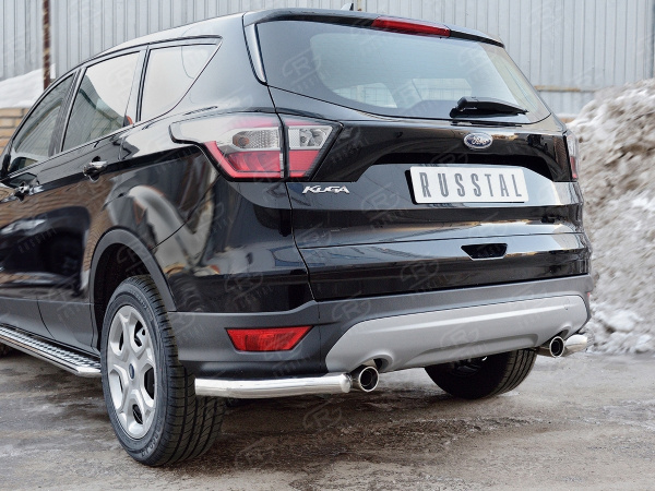 Фото Защита заднего бампера уголки d63 секции FORD KUGA 2016-