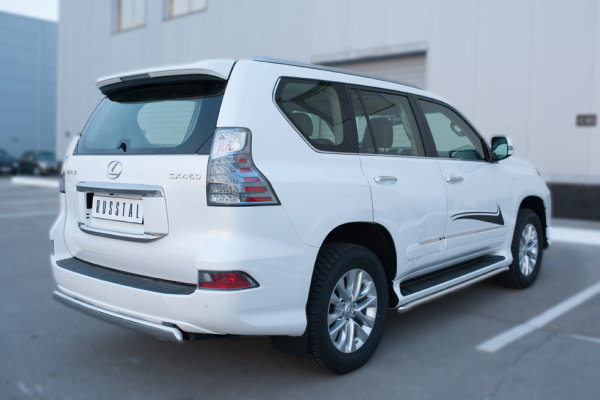 Фото Защита заднего бампера d75х42 (дуга) LEXUS GX 460 2014-