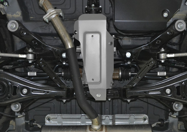 Фото Защита редуктора Rival для Geely Atlas 2018-н.в., алюминий 4 мм, с крепежом, 333.1916.1